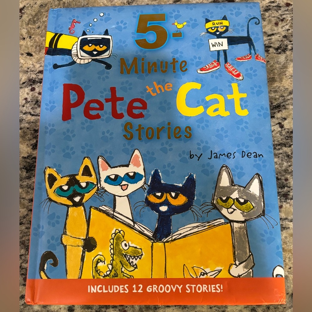 Pete the Cat 5-Minute Stories Book - Blue Cover